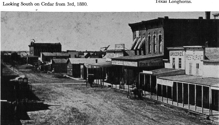 300 block of Cedar looking south - 1860s
